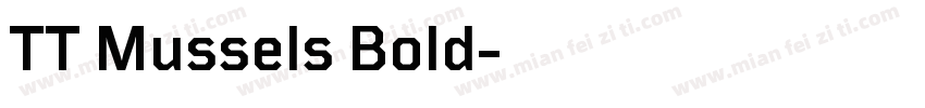 TT Mussels Bold字体转换